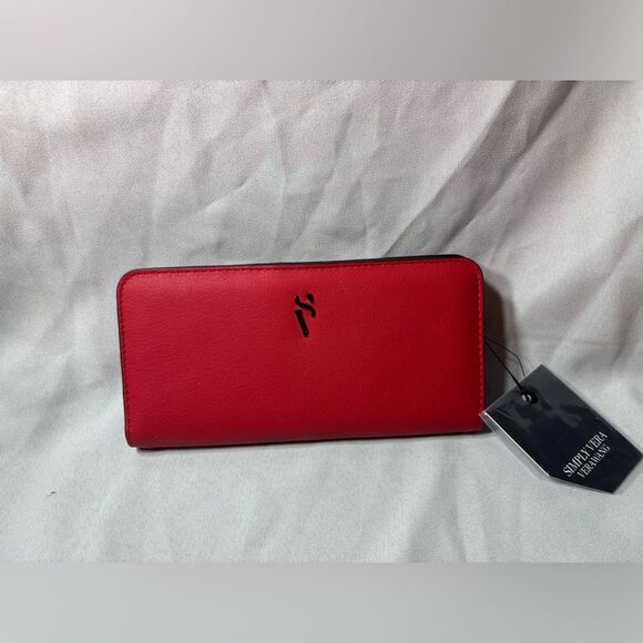 New Simply Vera Vera Wang Vivian Wallet Barbados Cherry Color - Picture 6 of 8